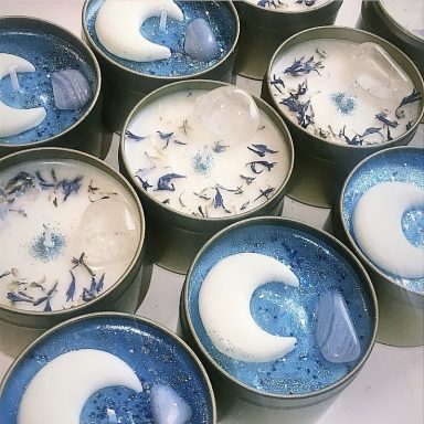 Kerzen "blue Moon"