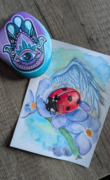 Aquarell "never forget"